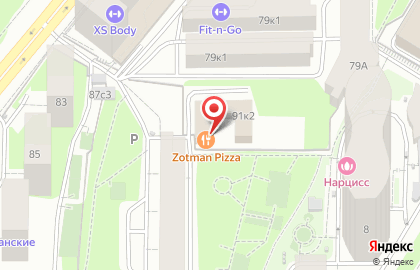 Пиццерия Zotman Pizza в Ломоносовском районе на карте