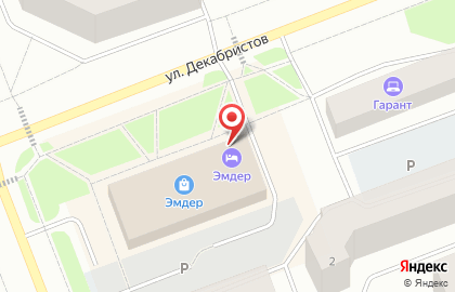 Гостиница Эмдер на карте