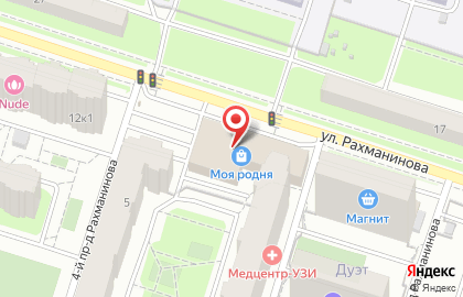 Торгово-монтажная компания Панорама на улице Рахманинова на карте