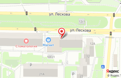 Автозапчасти на Лесково на карте