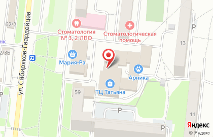 Магазин Торговая сеть-Сибирь на улице Зорге на карте