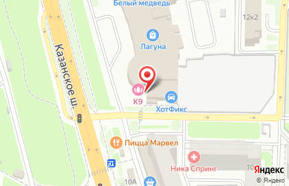 Аптека Ригла на Казанском шоссе на карте