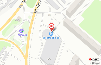 Автомагазин запчастей и автоаксессуаров для корейских и китайских автомобилей Иномарка 55 на улице Лукашевича на карте