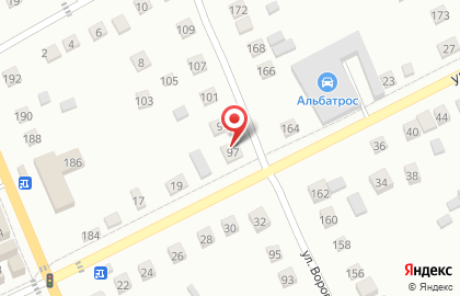СТО Альбатрос на улице Воровского на карте