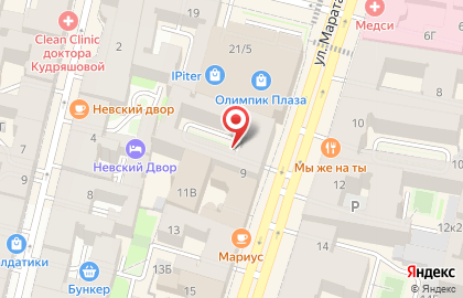Многофункциональный центр страховых и визовых услуг на карте