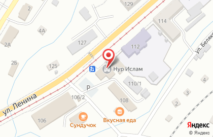 Мечеть НурИслам на улице Ленина на карте