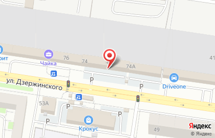 Грузовой поток Тольятти на карте