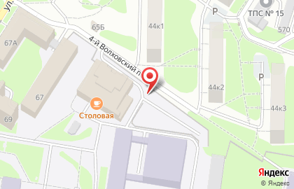 Автостоянка на ул. Николая Руднева, 67Б/1 на карте