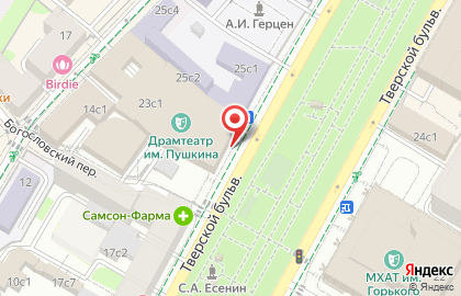 Банкомат ВТБ на метро Пушкинская на карте