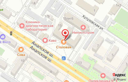 Олимп в Новороссийске на карте