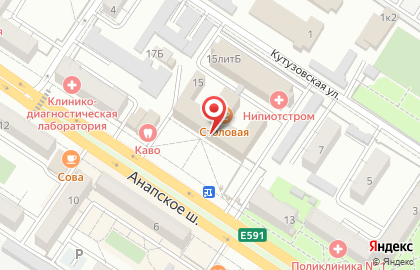 Tupperware на Анапском шоссе на карте