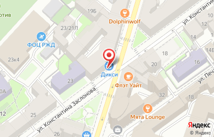 Супермаркет ДИКСИ на ​Боровой улице на карте