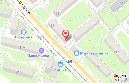 Зоомагазин Комкорд на улице Металлургов, 34 на карте