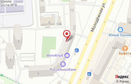 АКБ Росбанк на Молодёжной улице на карте