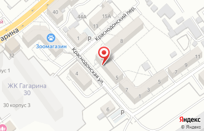 Продуктовый магазин в Калининграде на карте