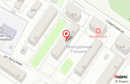 Продовольственный магазин Онего на Советской улице на карте