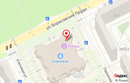 Магазин парфюмерии и косметики Л`Этуаль на улице Борисовские Пруды на карте