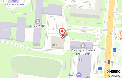 Смоленская академия профессионального образования на проспекте Гагарина на карте