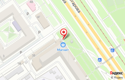 Магазин мясной продукции в микрорайоне Макаренко на карте