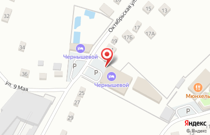 Киоск по продаже фастфудной продукции на Октябрьской улице на карте