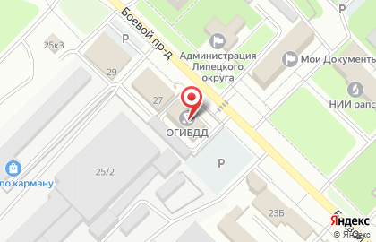 Отделение МВД России по Липецкому району в Правобережном округе на карте