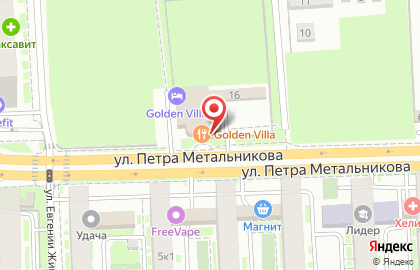 Центр кузовного ремонта на улице имени Петра Метальникова на карте