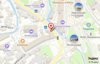 Столовая в Кисловодске на карте