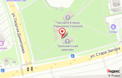 Православный приход в честь трех Святителей на карте