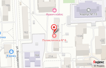 Поликлиника №6 в Кирове на карте