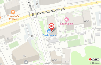 Супермаркет Пятерочка в Ханты-Мансийске на карте
