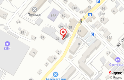 Автостоянка в Кисловодске на карте