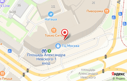 Автоматизированный пункт выдачи товаров PickPoint на метро Площадь Александра Невского на карте