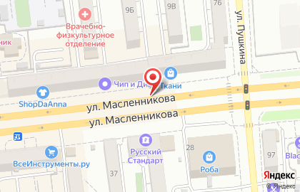 Утро на улице Масленникова на карте