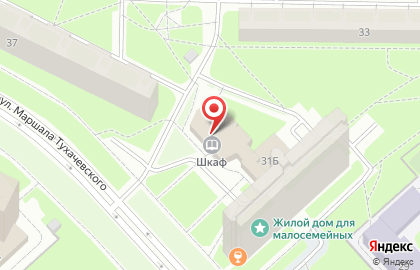 Библиотека и арт-резиденция Шкаф на карте