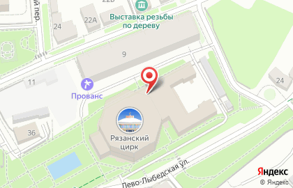 Рязанский государственный цирк на карте
