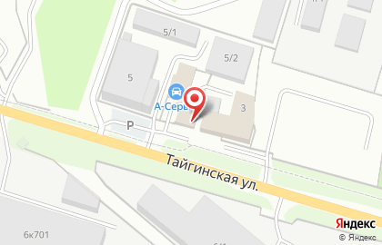 Автомойка на улице Тайгинская на карте
