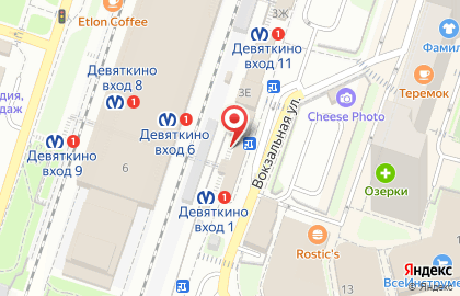 Магазин одежды на Привокзальной площади, 3д на карте