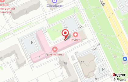 Больница Прокопьевская городская больница на проспекте Строителей на карте