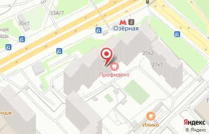Медицинская компания Инвитро на Никулинской улице на карте