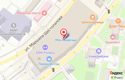 Магазин Leo Ventoni в ​ТРК Москворечье на карте