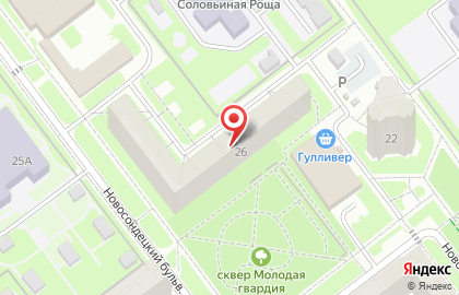 Стильная штучка на Новосондецком бульваре на карте