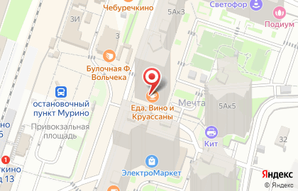 Продуктовый магазин в Санкт-Петербурге на карте