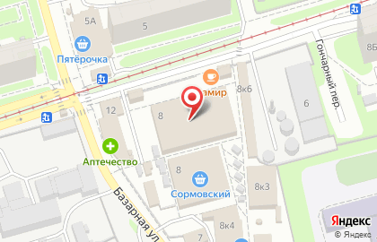 Мебельная компания МКД на Базарной улице на карте
