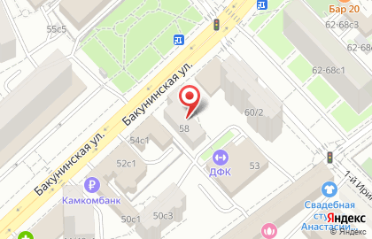 Мастерская по вскрытию и замене замков на Бакунинской улице на карте
