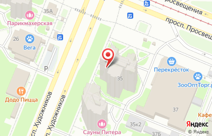 Федеральная сеть Фианит-Ломбард на проспекте Художников на карте