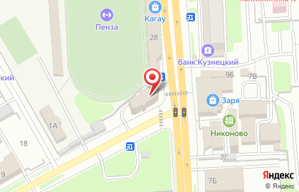 Хлебница в Пензе на карте