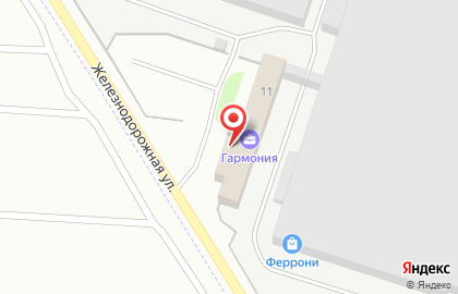 Столовая Гармония на Железнодорожной улице на карте