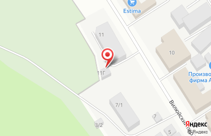 Теплая автостоянка в Якутске на карте