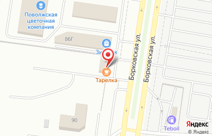 Кафе Тарелка в Автозаводском районе на карте