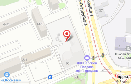 Микрофинансовая компания Спринт на площади Сибиряков-Гвардейцев на карте